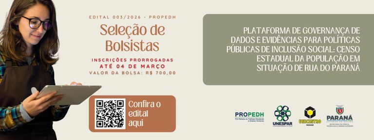 Censo Estadual da População em Situação de Rua do Paraná