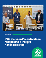 Durante o evento, foi mencionado o protagonismo da Unespar no projeto Jornada de Ciência, Tecnologia e Inovação do Setor Industrial
