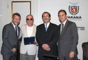 Varela recebeu homenagem em reconhecimento pelos trabalhos como vice-reitor entre 2013 e 2016