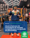 O campeão Heron Silva posa com a medalha de vencedor da categoria Júnior do Survivor II O campeão Heron Silva posa com a medalha de vencedor da categoria Júnior do Survivor II