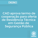 CAD aprova termo de cooperação para oferta de Residência Técnica em Gestão de Segurança Pública