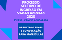 Campus Apucarana: resultado final do Processo Seletivo de Vagas Ociosas (2ª fase) disponível
