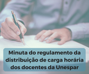 minuta do regulamento de distribuição da carga horária docente da Unespar