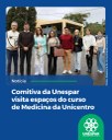 Comitiva da Unespar visita espaços do curso de Medicina da Unicentro