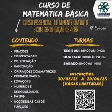 CONCURSO - CONTEÚDOS DE MATEMÁTICA BÁSICA PARA CONCURSO 