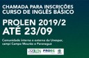 Inscrições até 23 de setembro! Inscrições até 23 de setembro!