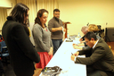 Esta foto é do lançamento do livro (em português), pelos três autores, na sala de conferências do Campus de Curitiba II/FAP. (2016)