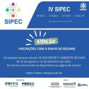 Estudantes podem submeter resumos para IV Sipec