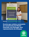Evento que celebra centenário de nascimento de Michel Foucault, em Portugal, tem representante da Unespar