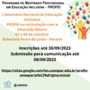 I Seminário Nacional de Educação Inclusiva abre inscrições para ouvinte e para submissão