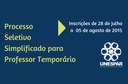 Estão em oferta 12 vagas para quatro campi