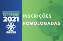 Inscrições homologadas