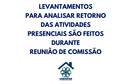 Levantamentos para analisar retorno das atividades presenciais são feitos durante reunião de Comissão