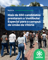 A prova foi aplicada neste domingo no município

