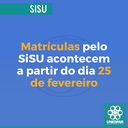 Matrículas pelo SiSU acontecem a partir do dia 25 de março