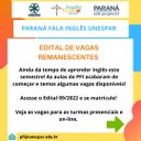 PFI ABRE INSCRIÇÕES PARA VAGAS OCIOSAS EM CURSOS DE INGLÊS