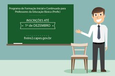 Professores da rede básica podem se inscrever até 1º de dezembro