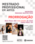 Inscrições prorrogadas para PPGArtes