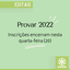 Inscrições encerram nesta quarta-feira (20)