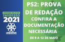 Confira a documentação necessária para a Prova de Redação, que acontece de 9 a 12 de maio