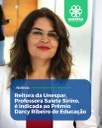Reitora da Unespar, Salete Sirino, é indicada ao Prêmio Darcy Ribeiro de Educação 