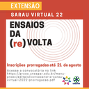 Sarau Virtual prorroga prazo de inscrições para 21 de agosto