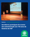 Celebração em homenagem ao aniversário da FAP