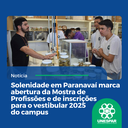 Alunos participam da Mostra de Profissões