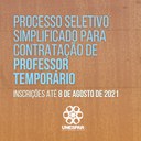 Unespar abre processo seletivo para contratação de professores temporários