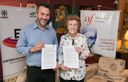 Reitor da Unespar, Antonio Carlos Aleixo e presidente da Aliança Francesa, Nancy Westphalen Corrêa (Foto: Daio Hofmann)