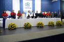 Coordenadores de curso e representantes de pró-reitorias foram algumas das autoridades acadêmicas presentes