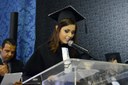 Graduada em Administração discursou na quinta-feira, dia 14