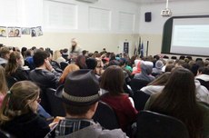 Na conferência de abertura o tema abordado foi a cultura do estupro