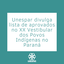 Unespar divulga lista de aprovados no XX Vestibular dos Povos Indígenas no Paraná.png