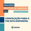 Unespar divulga lista de classificados para o THE