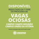 Edital 28/2024 - Vagas ociosas - Campo Mourão e União da Vitória