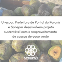 Unespar, Prefeitura de Pontal do Paraná e Sanepar desenvolvem projeto sustentável com o reaproveitamento de cascas de coco verde.png