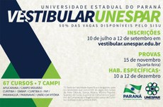 Inscrições iniciam no dia 10 de julho e vão até 12 de setembro