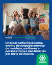 Unespar sedia Rock Camp, evento de empoderamento de meninas, mulheres e pessoas trans e não binárias, por meio da música