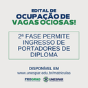 2ª fase permite ingresso de Portadores de Diploma