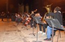 A Orquestra se apresentou para o grupo