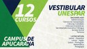 Cursos ofertados no campus de Apucarana