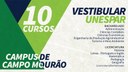 Cursos ofertados no campus de Campo Mourão