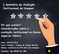 I Seminário de Avaliação Institucional