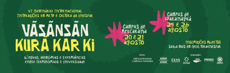 Campi de Apucarana e Paranaguá recebem VI Seminário Internacional Interações em Arte e Cultura