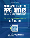Inscrições para turma de 2027 do Mestrado Profissional em Artes encerram dia 10 de setembro