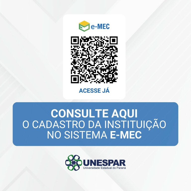 Consulte o cadastro da instituição no sistema do e-mec